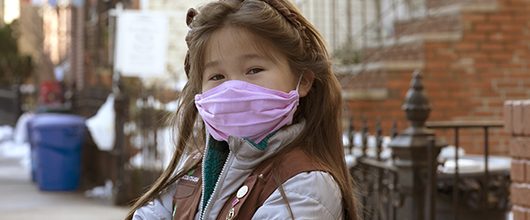 Girl Scout Wearing Mask